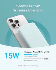 Повербанк Anker MagGo Ultra-Slim 10000mAh Qi2 15W Sprout Green (A1664P61)