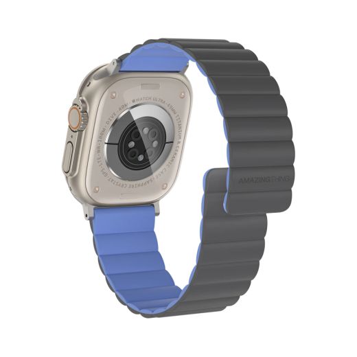 Магнітний ремінець AMAZINGthing Smoothie Pro Mag Magnetic Grey для Apple Watch 49мм | 45мм | 44мм