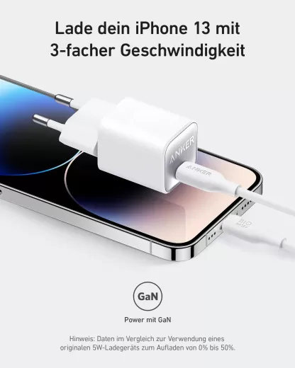 Швидка зарядка Anker 511 Charger Nano 3, 30W Aurora White