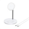 Бездротова зарядка Anker MagGo Wireless Charger Stand 2 в 1 White
