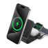 Беспроводная зарядка Anker MagGo Wireless Charging Station (Foldable 3 в 1) Qi2 15W Black Stone