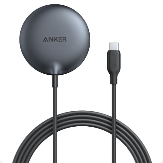 Беспроводная зарядка Anker MagGo Wireless Charger (Pad) with Qi2 15W Black Stone (A25M0111) для iPhone 12 | 13 | 14 | 15