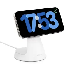 Беспроводная зарядка Anker MagGo Wireless Charger (2 в 1, Dock Stand) Aurora White