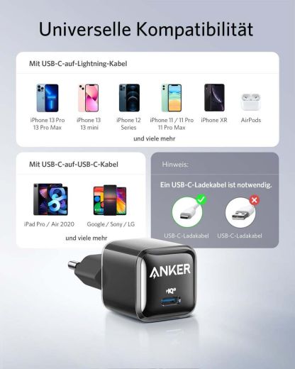 Быстрая зарядка Anker Nano Pro Black Ice