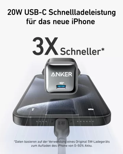 Швидка зарядка Anker Nano Charger 20W Black Stone
