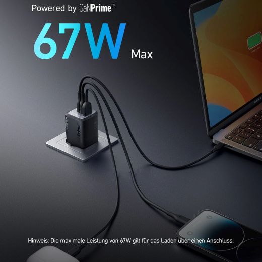 Сетевая зарядка Anker Prime 67W GaN Wall Charger (3 Ports)