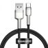 Кабель Baseus Cafule USB 2.0 to Type-C 66W 1m Black (CAKF000101) Кабель Baseus Cafule USB 2.0 to Type-C 66W 1m Black (CAKF000101)