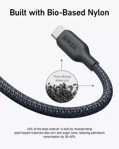 Кабель Anker 543 USB-C to USB-C Cable 1м Black