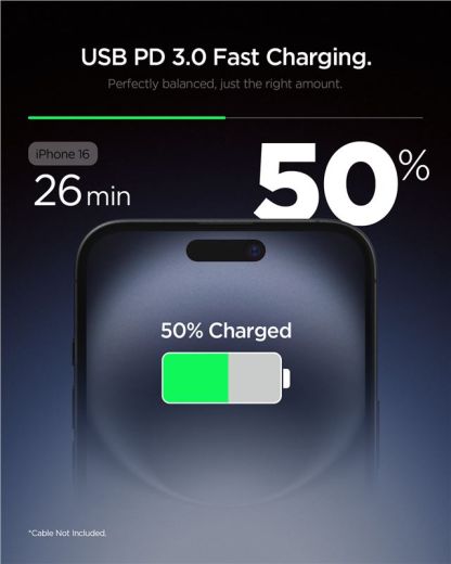Швидка зарядка Spigen Essential 20W Wall Charger EE201EU Black (ACH09217)