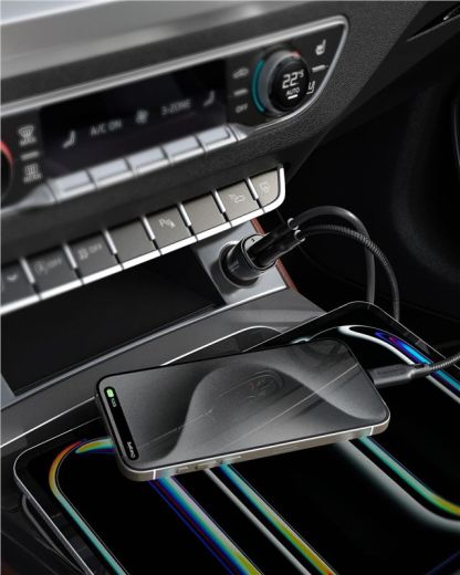 Автомобільна зарядка Spigen ArcStation Essential 50W Car Charger Black (ACP08523)