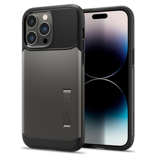 Чохол Spigen Slim Armor Case Gunmetal для iPhone 14 Pro (ACS04672)