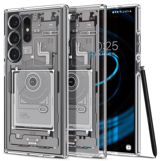 Прозрачный чехол Spigen Ultra Hybrid Zero One White для Samsung Galaxy S24 Ultra (ACS07294)