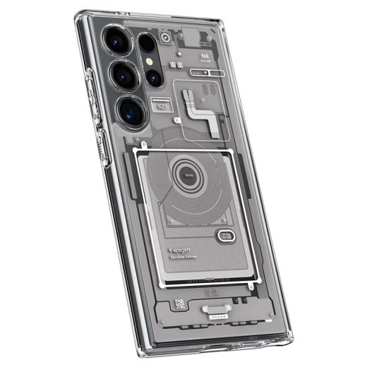 Прозрачный чехол Spigen Ultra Hybrid Zero One White для Samsung Galaxy S24 Ultra (ACS07294)