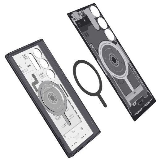 Прозрачный чехол Spigen Ultra Hybrid Metal Ring Zero One (MagFit) для Samsung Galaxy S24 Ultra (ACS07298)