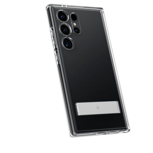 Прозрачный чехол-подставка Spigen Ultra Hybrid S Crystal Clear для Samsung Galaxy S24 Ultra (ACS07299)