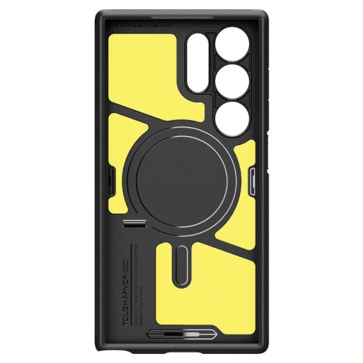 Чехол-подставка Spigen Tough Armor (MagFit) Black для Samsung Galaxy S24 Ultra (ACS07303)