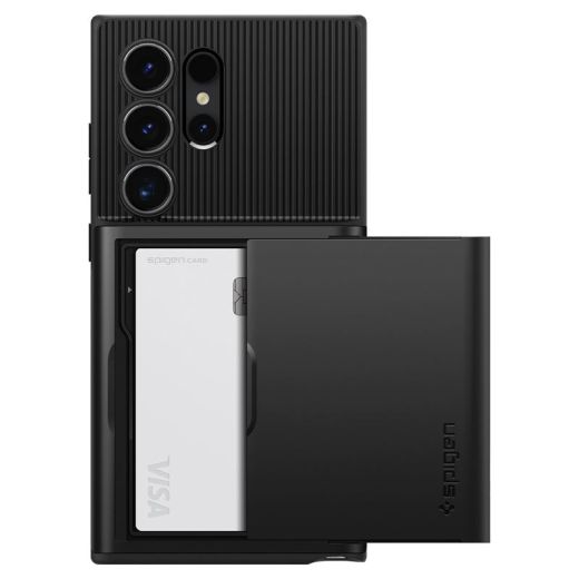 Чехол Spigen Slim Armor CS Black для Samsung Galaxy S24 Ultra (ACS07306)