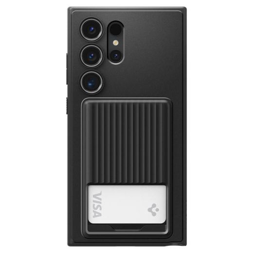 Чохол Spigen Liquid Slot Matte Black для Samsung Galaxy S24 Ultra (ACS07310)