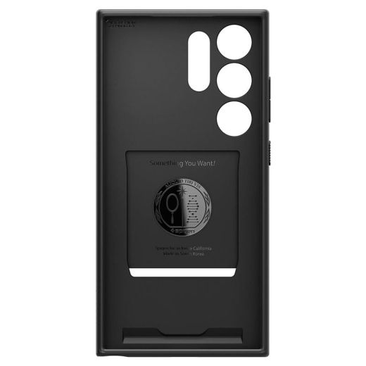 Чохол Spigen Liquid Slot Matte Black для Samsung Galaxy S24 Ultra (ACS07310)