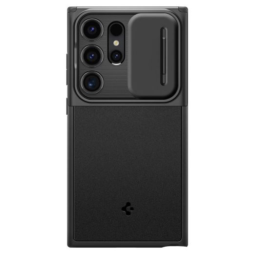 Чехол с защитой камеры Spigen Optik Armor Black для Samsung Galaxy S24 Ultra (ACS07313)