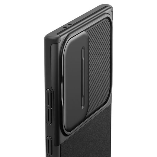 Чехол с защитой камеры Spigen Optik Armor Black для Samsung Galaxy S24 Ultra (ACS07313)