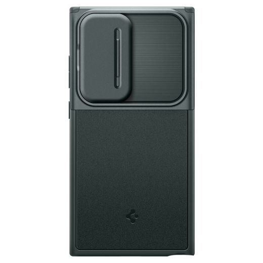 Чехол с защитой камеры Spigen Optik Armor Abyss Green для Samsung Galaxy S24 Ultra (ACS07314)