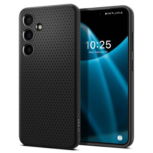 Чохол Spigen Liquid Air Matte Black для Samsung Galaxy S24 Plus (ACS07327)
