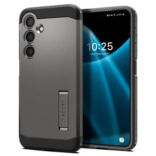 Чехол-подставка Spigen Tough Armor Gunmetal для Samsung Galaxy S24 (ACS07356)