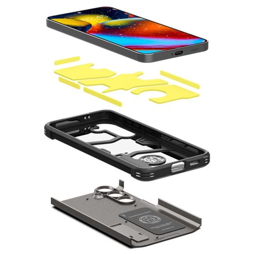 Чехол-подставка Spigen Tough Armor Gunmetal для Samsung Galaxy S24 (ACS07356)