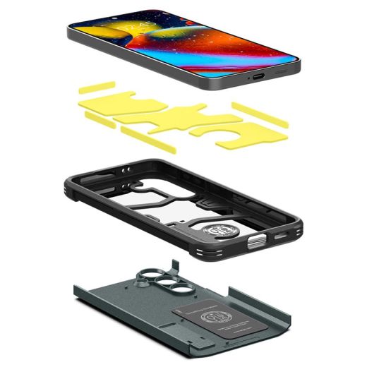 Чехол-подставка Spigen Tough Armor Abyss Green для Samsung Galaxy S24 Plus (ACS07334)