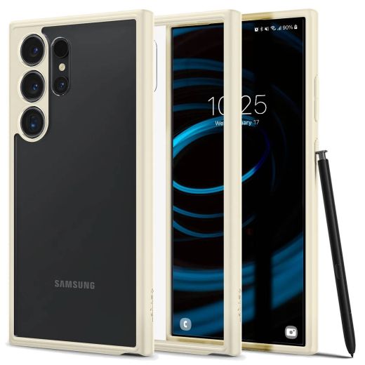 Прозрачный чехол Spigen Ultra Hybrid Mute Beige для Samsung Galaxy S24 Ultra (ACS07415)