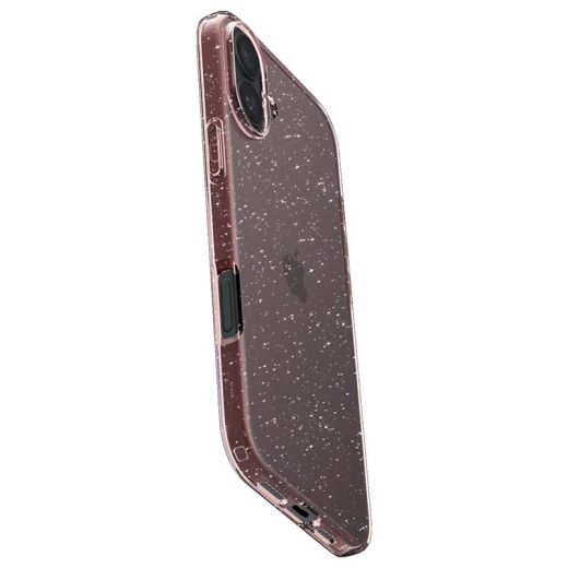 Прозрачный чехол Spigen Liquid Crystal Glitter Rose Quartz для iPhone 16 (ACS08193)