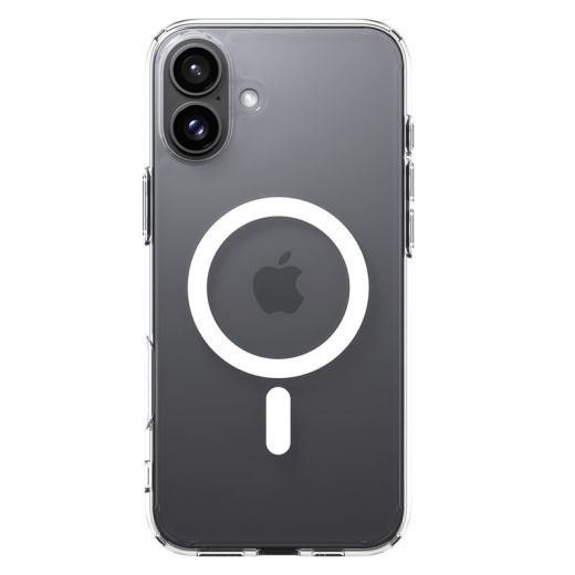 Чехол Spigen Crystal Hybrid with MagSafe White для iPhone 16 (ACS08225)