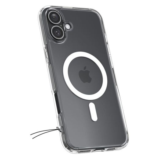 Чехол Spigen Crystal Hybrid with MagSafe White для iPhone 16 (ACS08225)