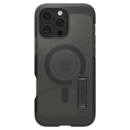 Противоударный чехол Spigen Tough Armor AI MagSafe Frost Black для iPhone 16 Pro (ACS08509)