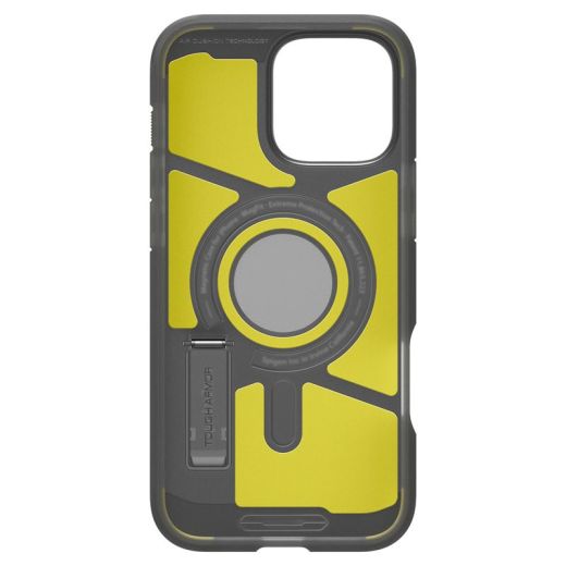 Противоударный чехол Spigen Tough Armor AI MagSafe Frost Black для iPhone 16 Pro (ACS08509)