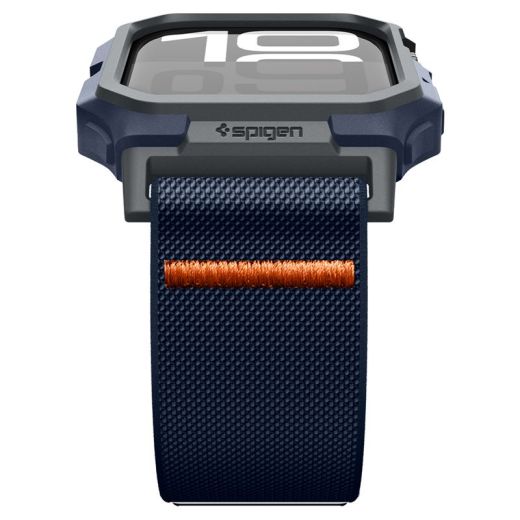 Чехол с ремешком Spigen Lite Fit Pro Navy Blue для Apple Watch Series 10 (2024) 46мм (ACS08925)