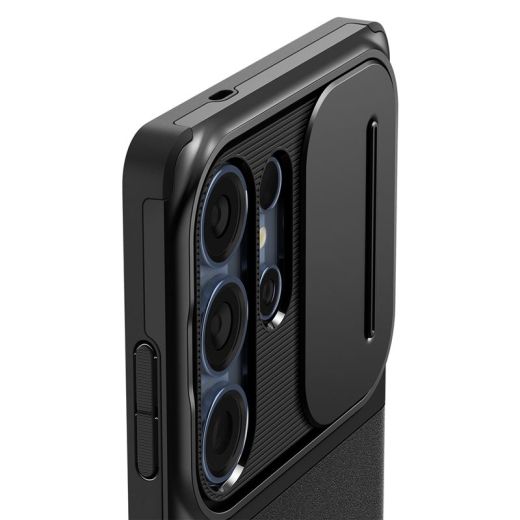 Чохол з захистом камери Spigen Optik Armor Black для Samsung Galaxy S25 Ultra (ACS08969)