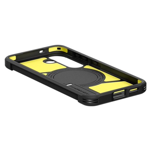Чехол-подставка Spigen Tough Armor MagSafe Gunmetal для Samsung Galaxy S25 (ACS09009)