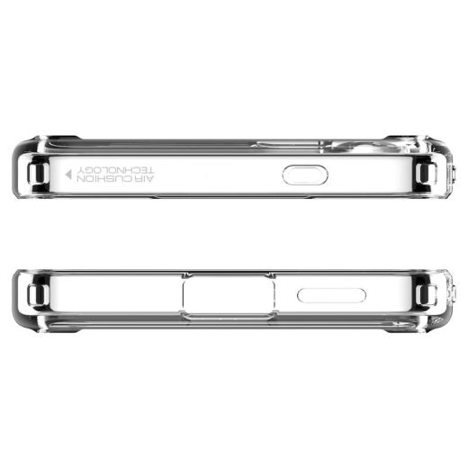 Прозрачный чехол-подставка Spigen Ultra Hybrid S MagSafe Clear White для Samsung Galaxy S25 (ACS09026)