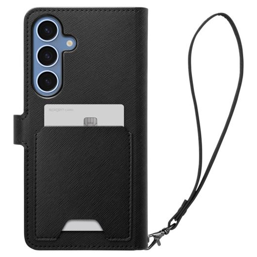 Чехол-книжка Spigen Wallet S Black для Samsung Galaxy S25 Plus (ACS09125)