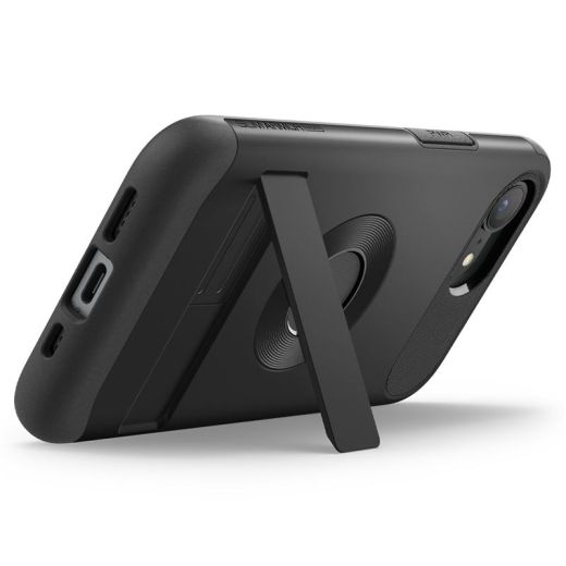 Чохол-підставка Spigen Slim Armor MagSafe Black для iPhone 16e (ACS09129)