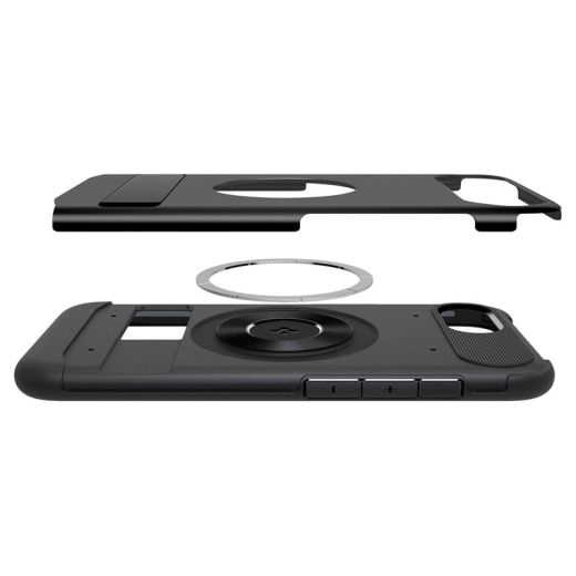 Чохол-підставка Spigen Slim Armor MagSafe Black для iPhone 16e (ACS09129)