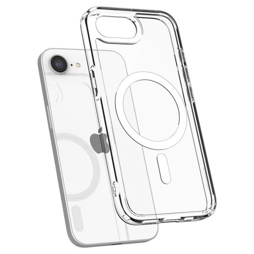 Прозрачный чехол Spigen Ultra Hybrid MagSafe Clear White для iPhone 16e (ACS09139)