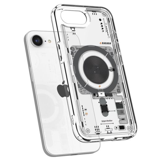 Прозрачный чехол Spigen Ultra Hybrid MagSafe Neo One для iPhone 16e (ACS09143)