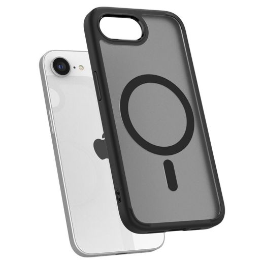 Прозорий чохол Spigen Ultra Hybrid MagSafe Frost Black для iPhone 16e (ACS09144)