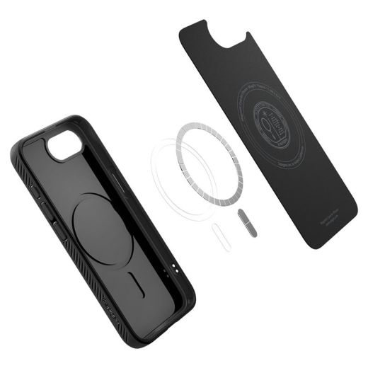 Чехол Spigen Liquid Air MagSafe Matte Black для iPhone 16e (ACS09151)