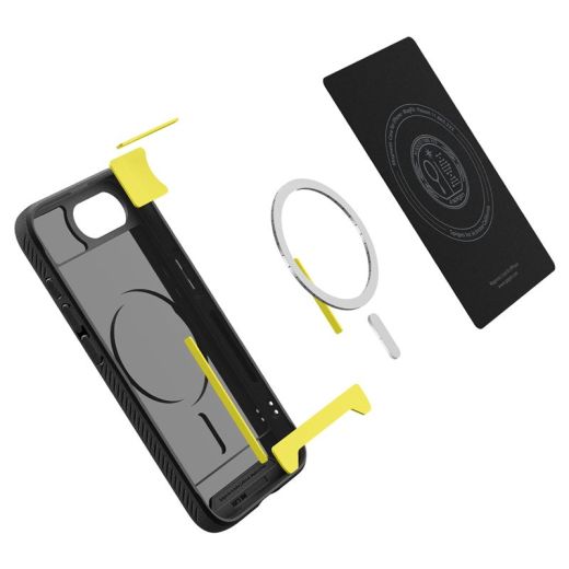 Протиударний чохол Spigen Rugged Armor MagSafe Matte Black для iPhone 16e (ACS09152)