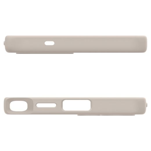 Силиконовый чехол Spigen Silicone Fit MagSafe Natural Titanium для Samsung Galaxy S25 Ultra (ACS09165)
