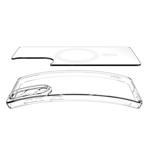 Прозрачный чехол Spigen Ultra Hybrid (MagFit) Clear White для Samsung Galaxy S25 Edge (ACS09418)